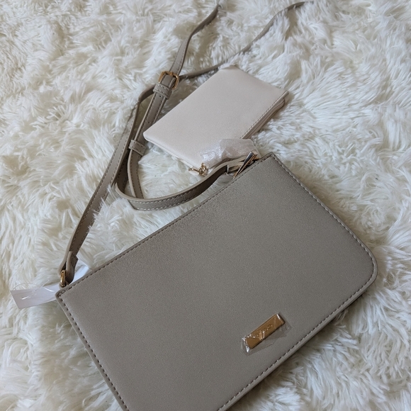 Aldo Womens Cross Body Bag - Light olive green with beige - Picture 5 of 12